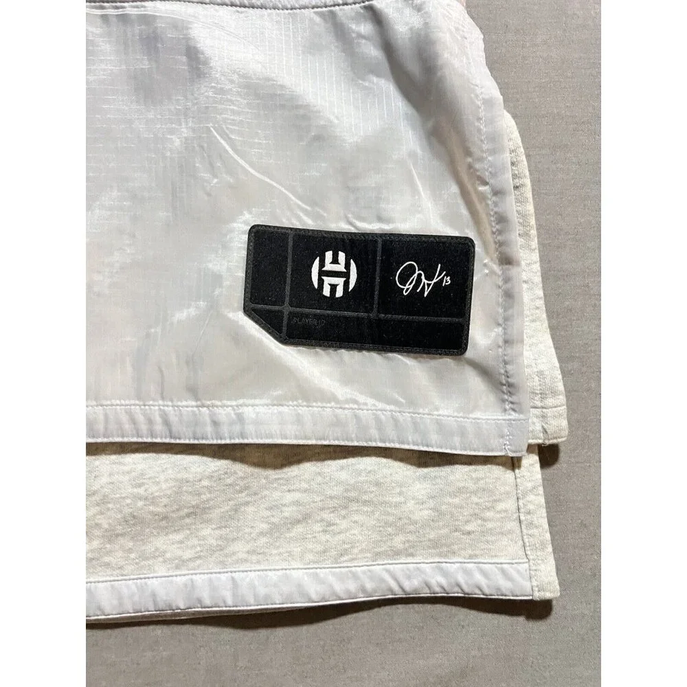 James Harden Adidas Tank Jersey‎ Men's 2XL Gray Embroidered Sleeveless.